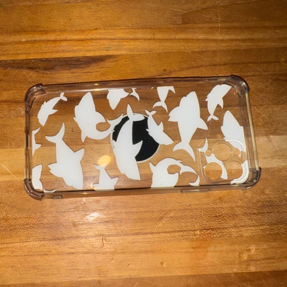 Clear Pink Shark iPhone 11 Pro Max phone case - Picture 2 of 2